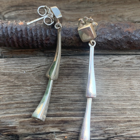 Double Drop Dangle Earrings - Picture 5 of 8